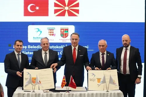 BEYLİKDÜZÜ İLE BİTOLA VE MAKEDONSKİ BROD BELEDİYELERİ KARDEŞ BELEDİYE OLDU